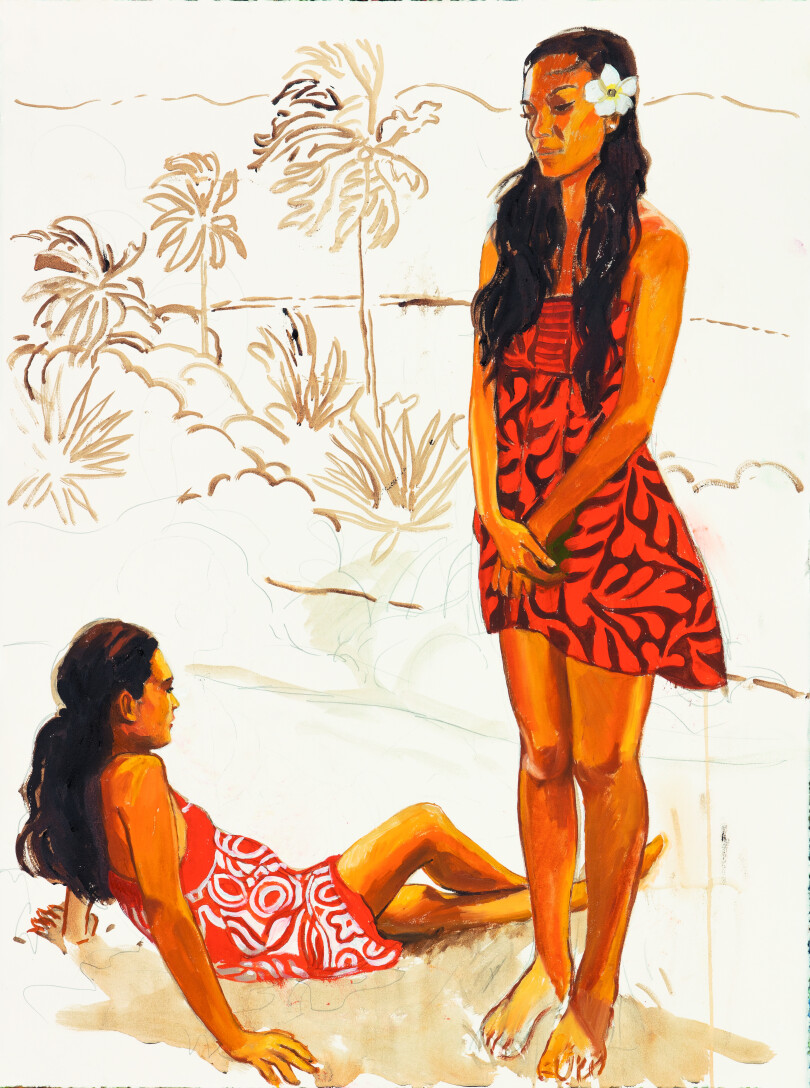 Ayla et Kohai, deux sœurs originaires de Atuona, sur l’île d’Hiva.